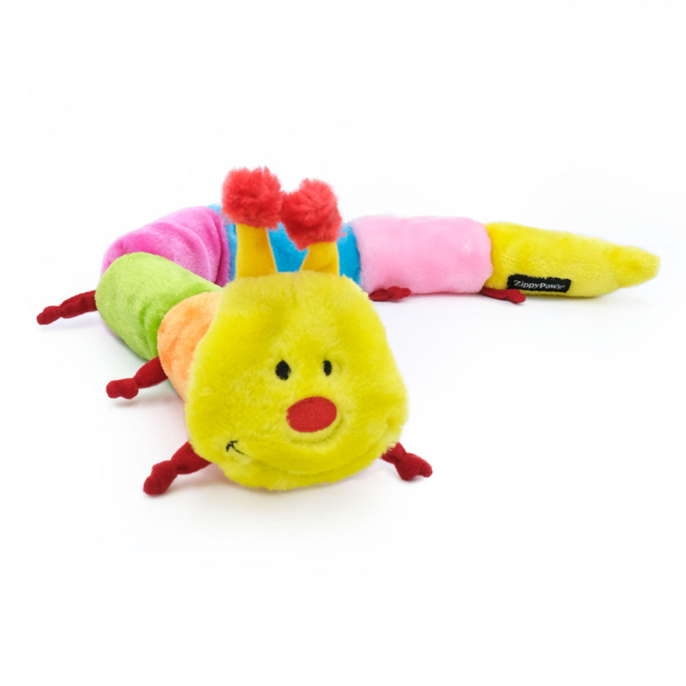 Zippy Paws Caterpillar Toys for Dogs - Large 7 Squeakers