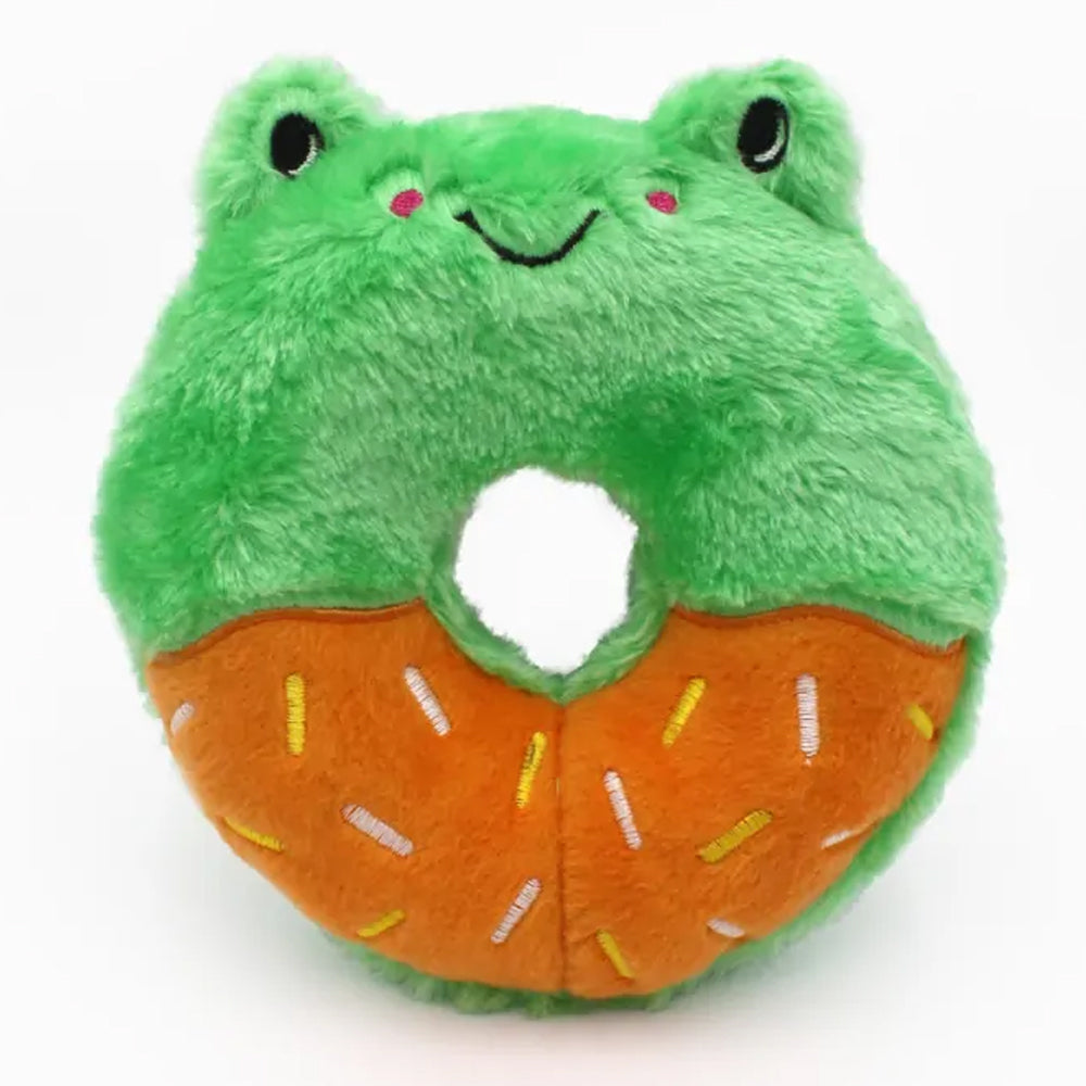 Zippy Paws Donutz Buddies Toys for Dogs - Frog