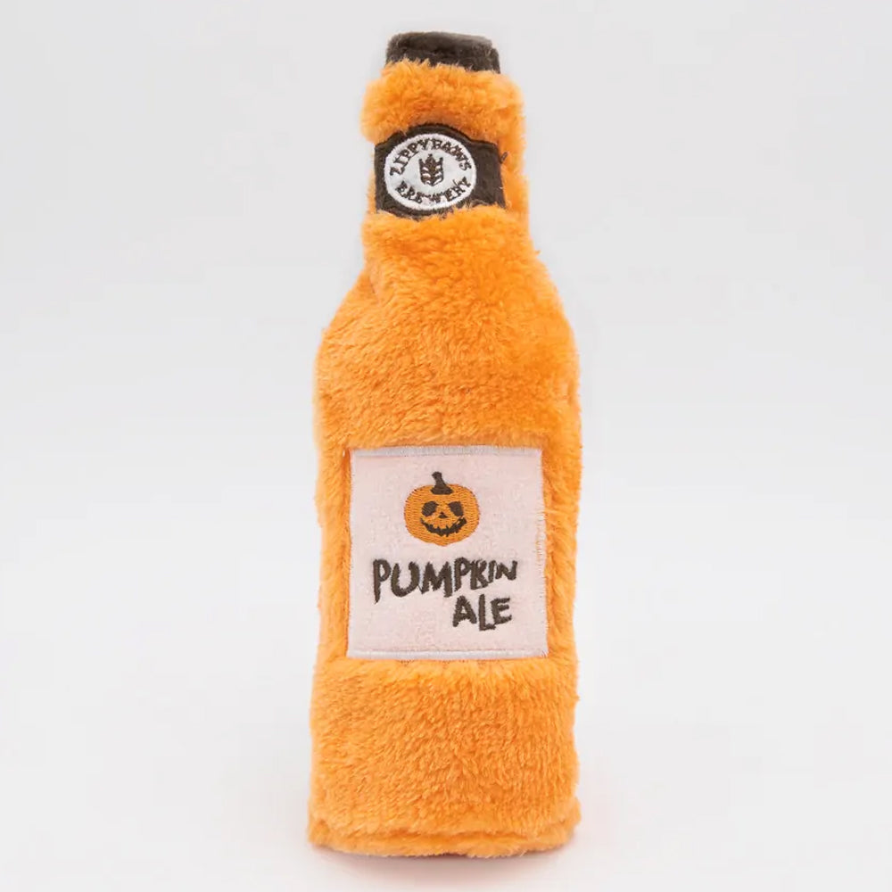 Zippy Paws Halloween Happy Hour Crusherz Toys for Dogs - Pumpkin Ale